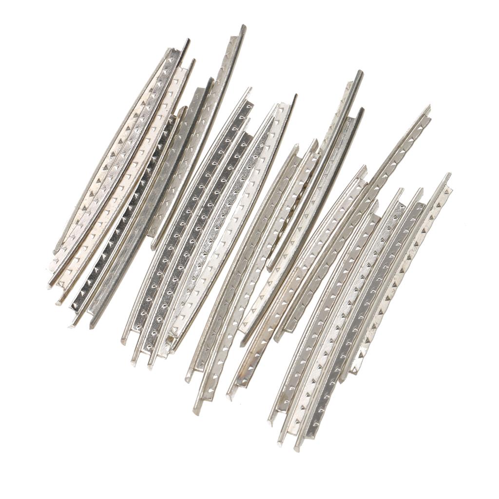 Sunnimix Gói 20 Hợp Kim Đồng-niken Đàn Guitar Điện Đồng Phím Đàn Dây Fretboard Phần DIY Bạc