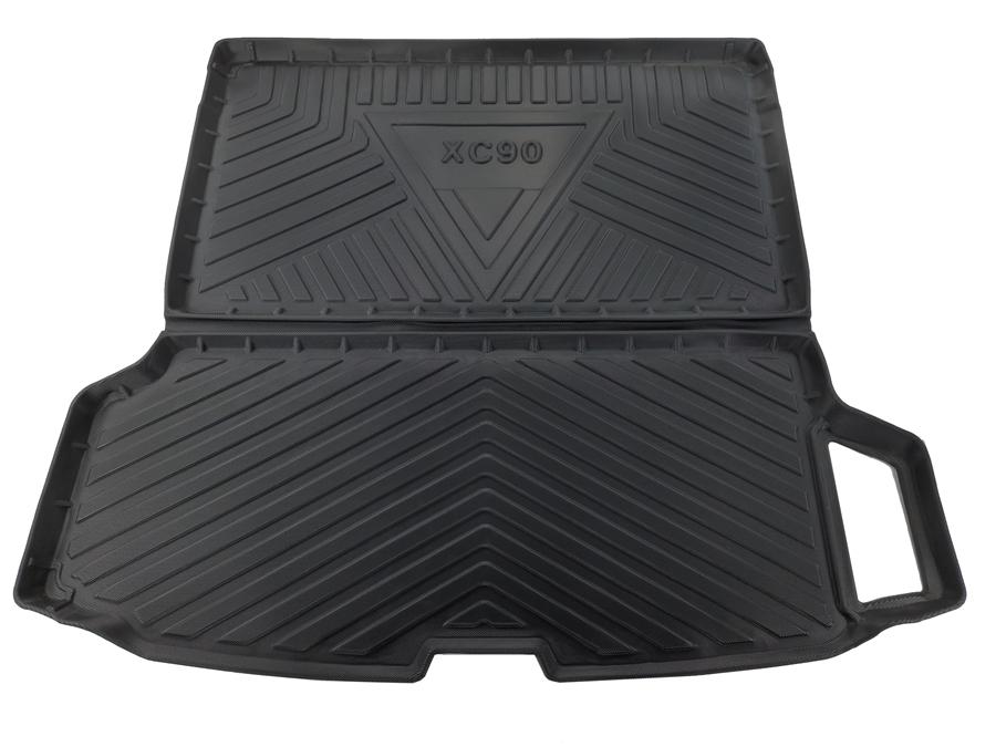 Thảm lót cốp Volvo XC90 2017 - nay nhãn hiệu Macsim chất liệu TPV cao cấp màu đen