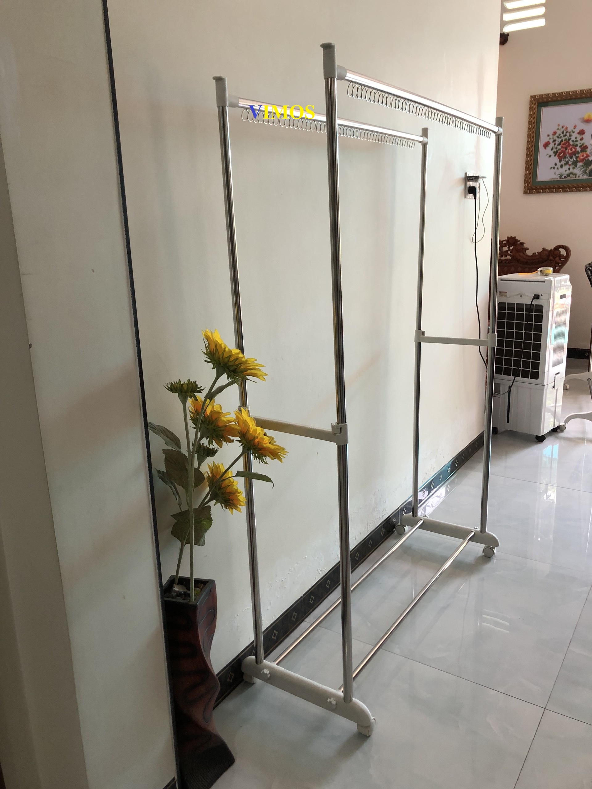 Sào phơi đồ, giàn phơi quần áo  inox có khoen VImos