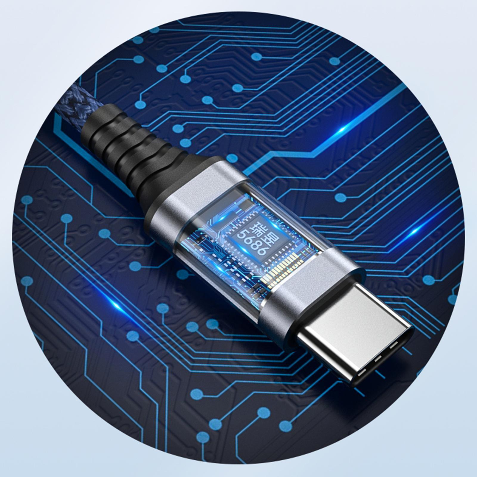 2 in 1 USB Type C to AUX Charger Adapter PD 60W Fast Charging