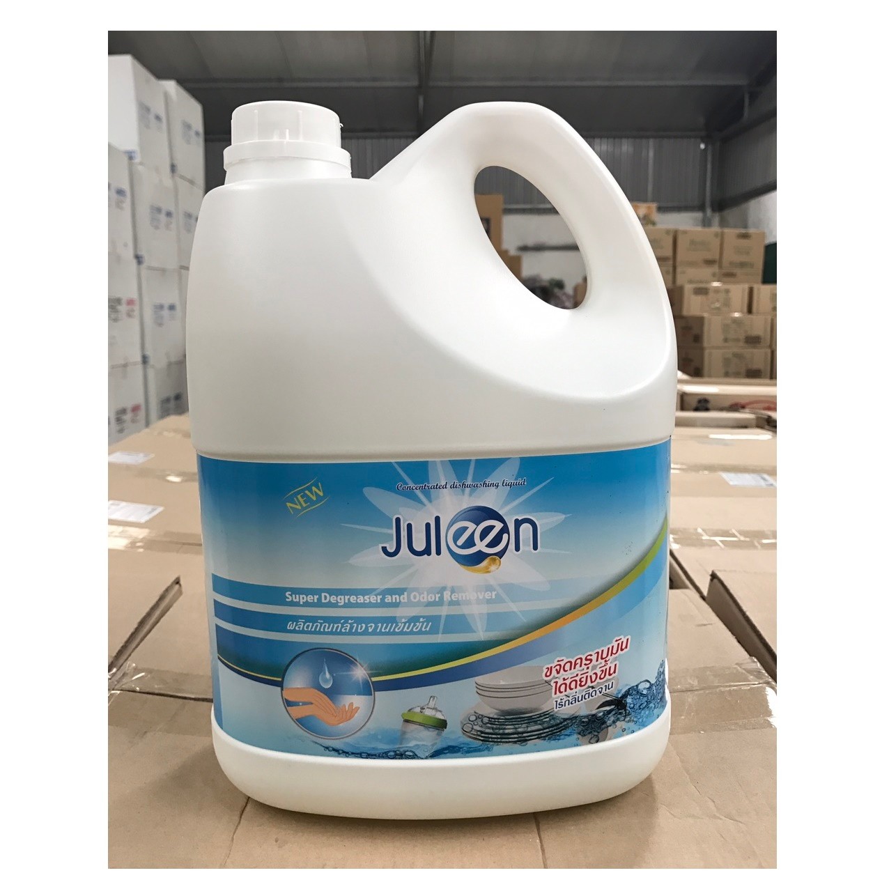 Nước rửa chén cao cấp Juleen 3,5L diệt khuẩn, không mùi - Nhập khẩu Thái Lan