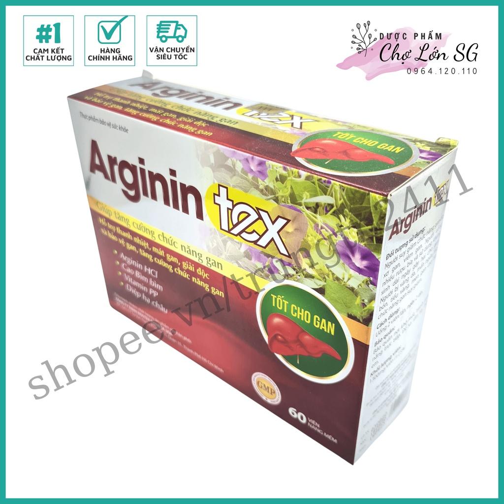 Combo 2 Hộp Viên uống mát gan ARGININ TEX giảm tổn thương gan do bia rượu - Hộp 60 viên