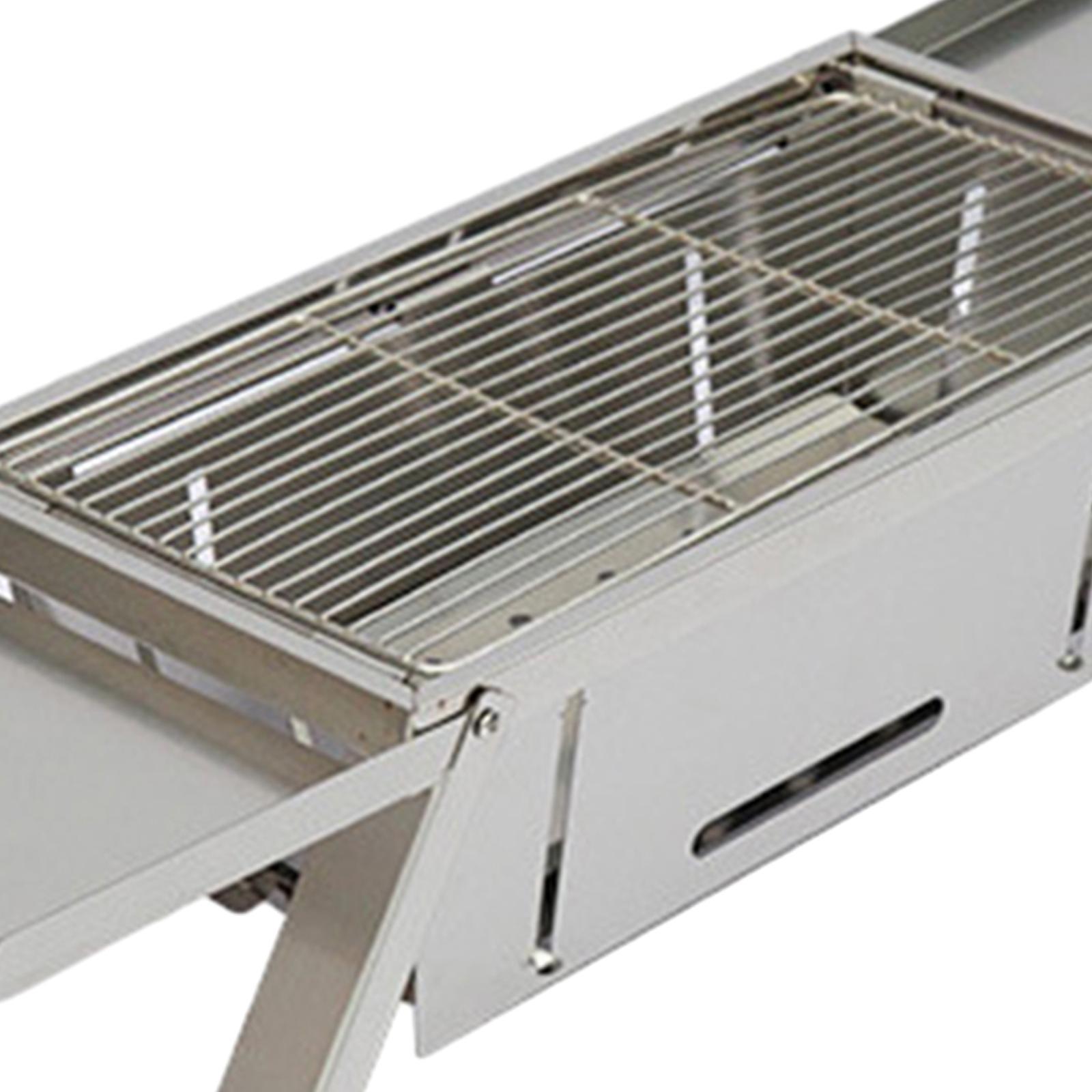 Grill Barbecue Grill Portable Adjustable Wood Burning Grills Folding Grill Tabletop Bbq Grill for Beach Camping Picnic