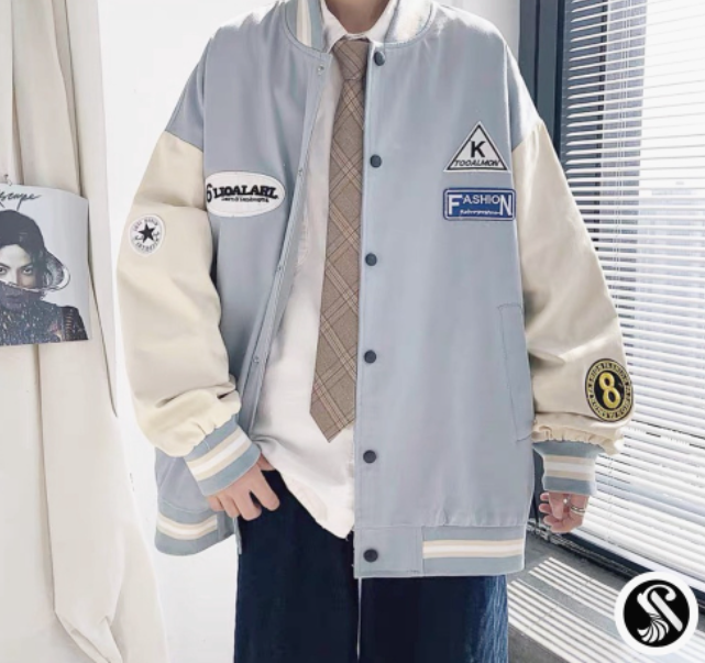 Áo khoác bomber bóng chày form rộng vải dù cao cấp Varsity dáng Unisex nam nữ, Áo Khoác Unisex Mặc Cặp, Áo Khoác Dù 2 lớp Nam Nữ Chống Nắng, Áo khoácgió FASHION vải dù cao cấp, Áo bomber Varsity dáng Unisex nam nữ