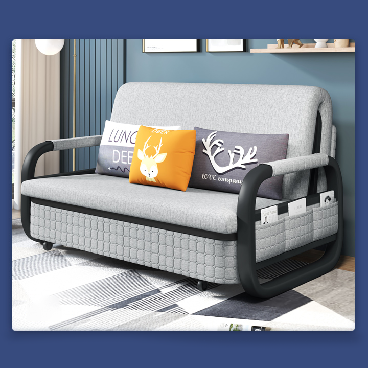 Giường Sofa Gấp Gọn Đa Năng, Ghế Giường Gấp Gọn 1,36m Màu Sắc Hiện Đại Hàn Quốc Tiết Kiệm Không Gian Sống - M060
