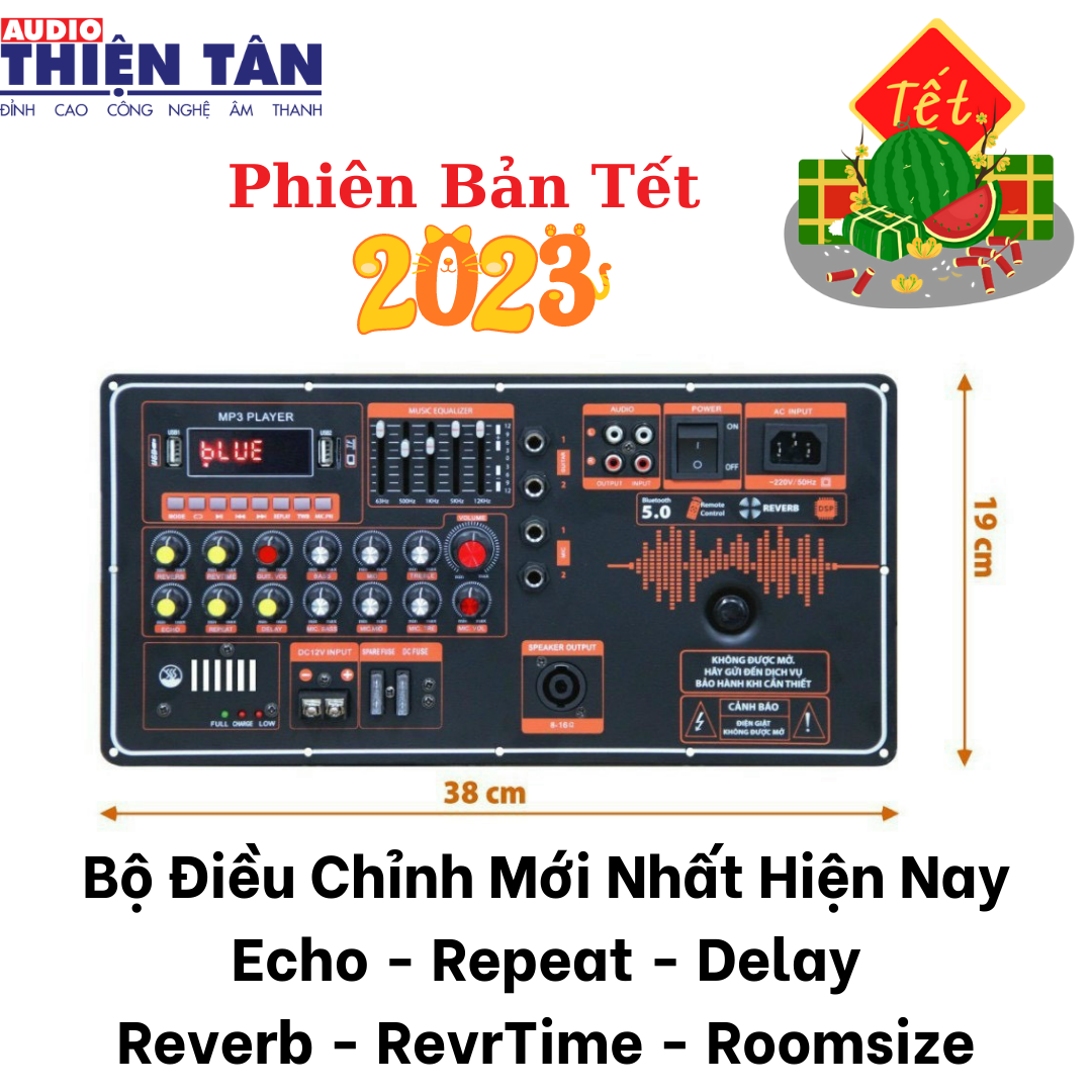 Mạch Loa Kéo Công Suất Lớn - Nguồn Xuyến- Công Suất Mạnh Mẽ - Echo Reverb- EQ - Âm thanh cực hay - Hàng Nhập Khẩu