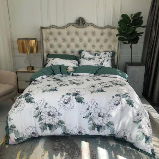 Bộ chăn ga gối lụa tencel cao cấp 4 món