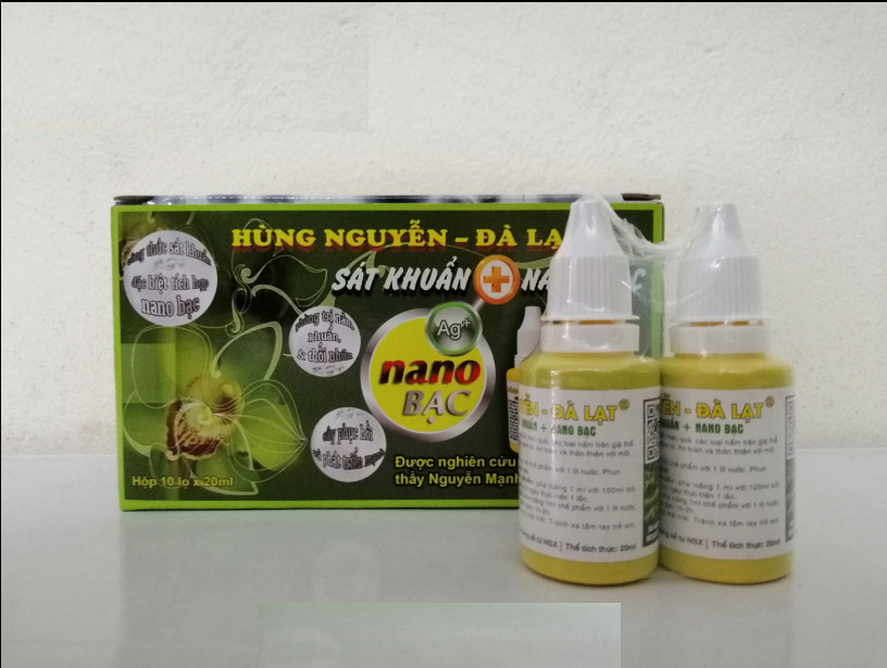 5 LỌ DUNG DỊCH SÁT KHUẨN NANO BẠC HÙNG NGUYỄN LỌ 20ML