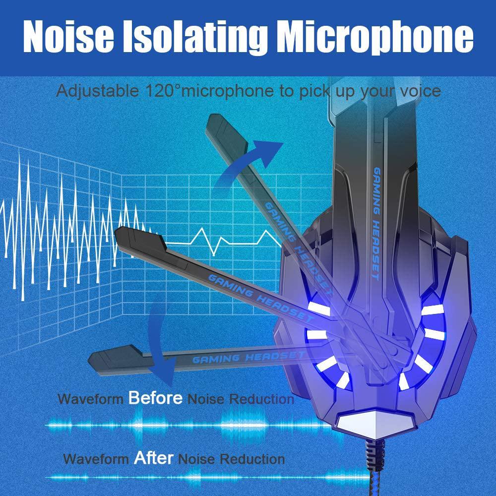 Tai nghe chơi game giảm tiếng ồn 3,5 mm Thay thế cho PC Máy tính xách tay Điện thoại thông minh PS4 KOTION EACH G9000