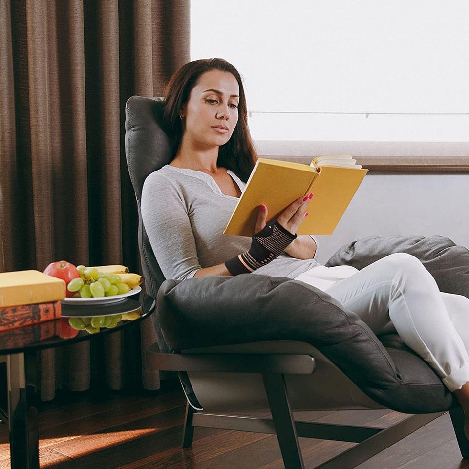 1 Đôi Găng Tay Sợi Đồng Hỗ Trợ Giảm Đau Nhức Cổ Tay