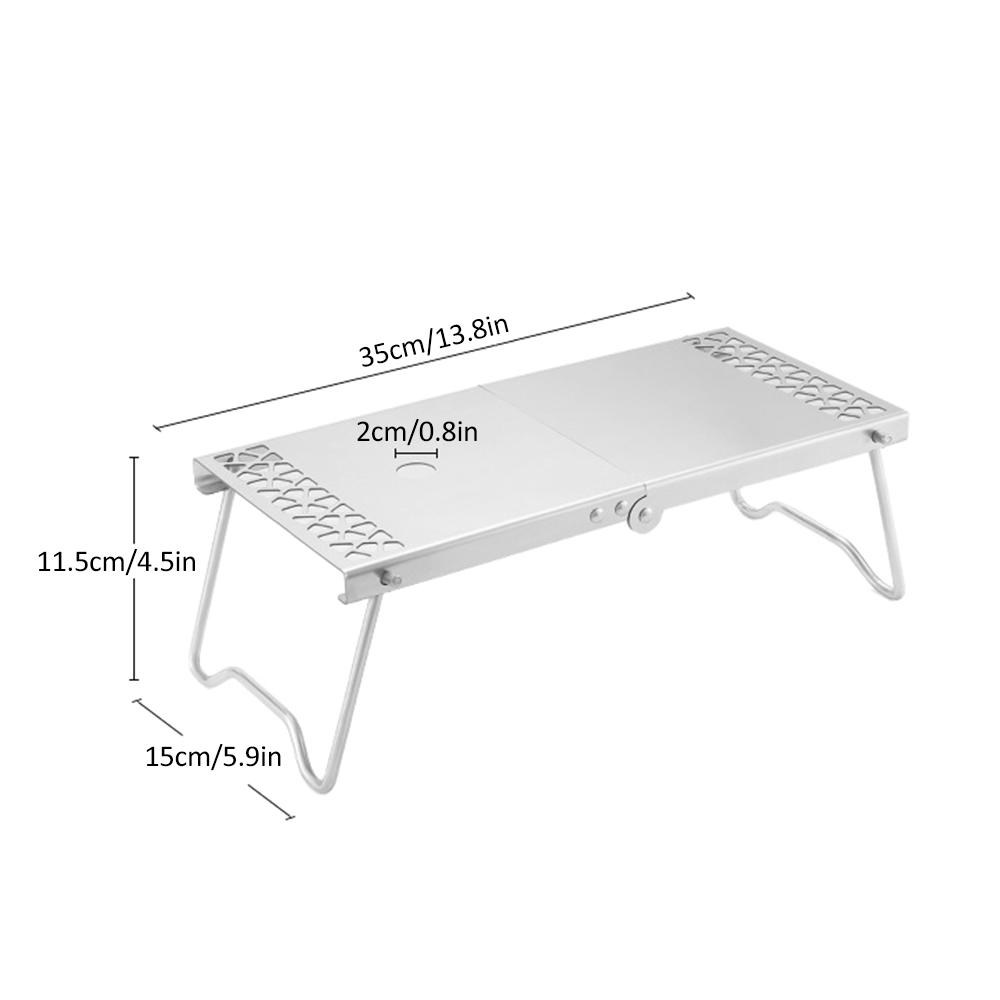 Outdoor Folding Camp Stove Stand Cooking Station Table for Camping Hiking Backpacking Picnic