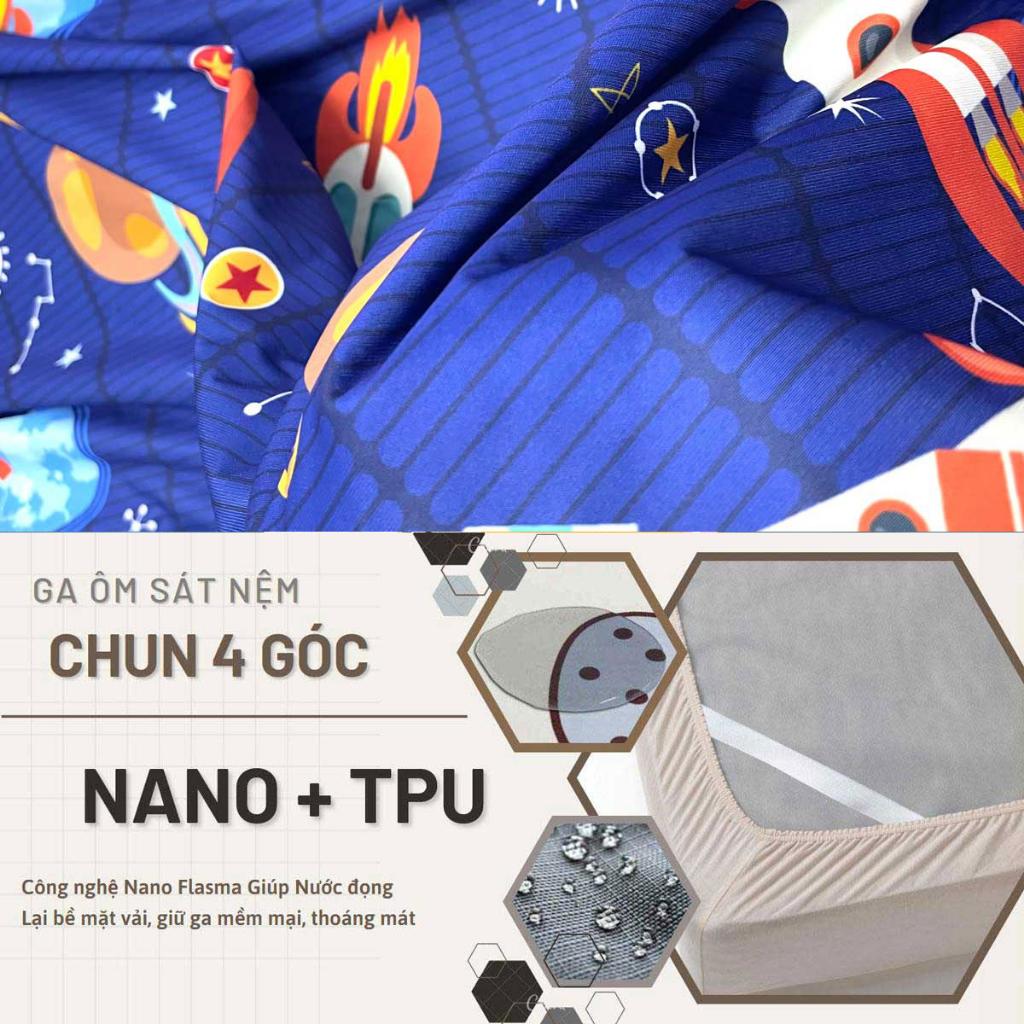 Ga chống thấm Cotton cao cấp tàu vũ trụ mềm mại thoáng mát, không nóng bí hơi