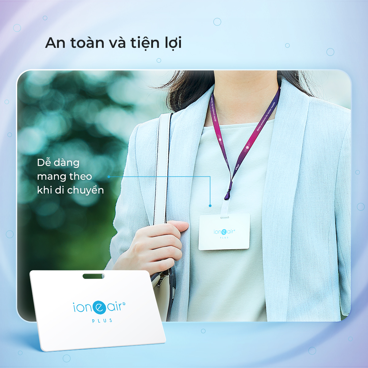 Combo 02 Thẻ lọc không khí - khử mùi ion e air Card Plus - Hàng chính hãng - Tiêu chuẩn Nhật Bản