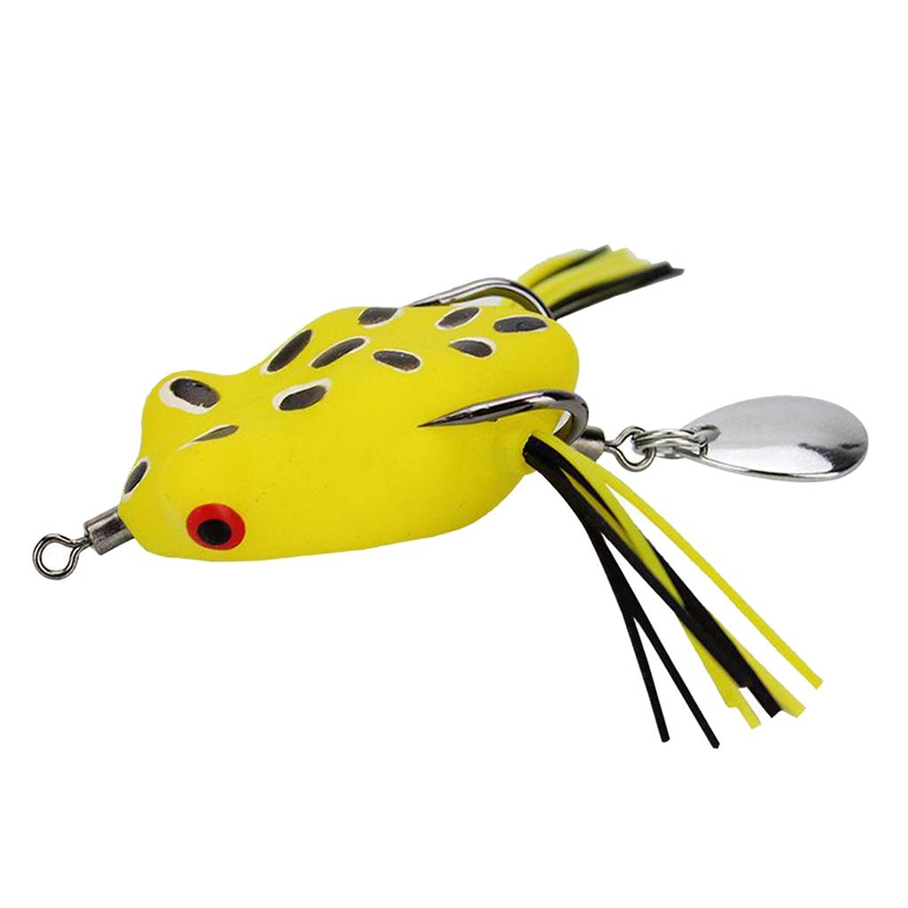 RUBBER FROG LURES WIRE TRACE TREBLE HOOKS PIKE BASS COURSE FISHING