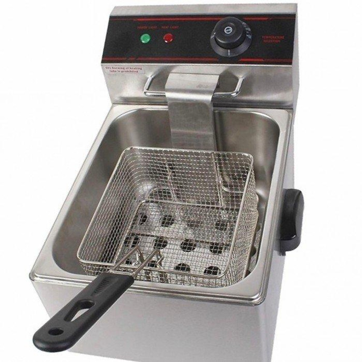 Bếp chiên nhúng đơn công nghiệp ZL81+ Tặng 1 cây gắp đá inox Rainy 25cm