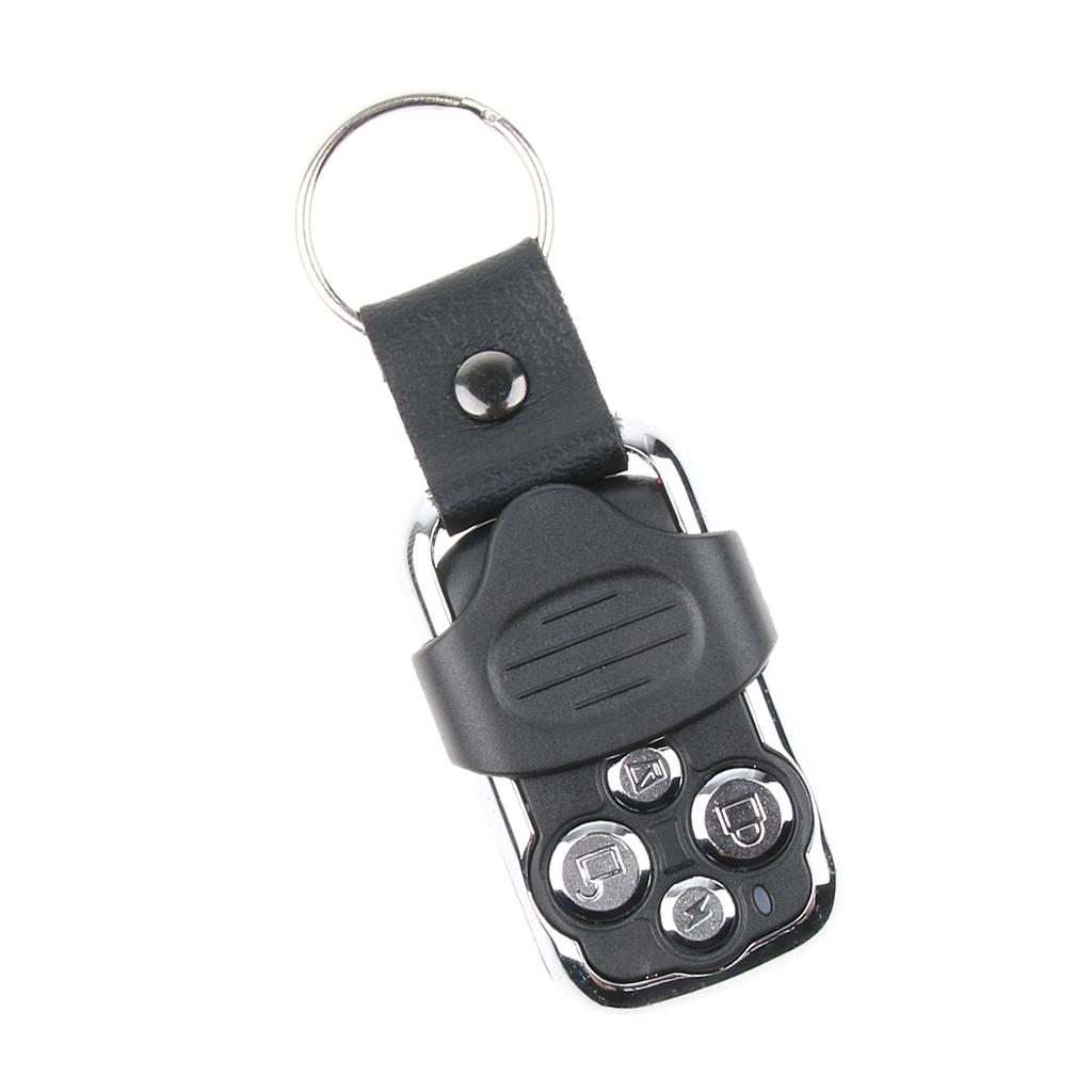 Universal Electric Gate Garage Door Remote Control Key Fob Mini Key Chain Door Opener 4-Button Key Chain Transmitter