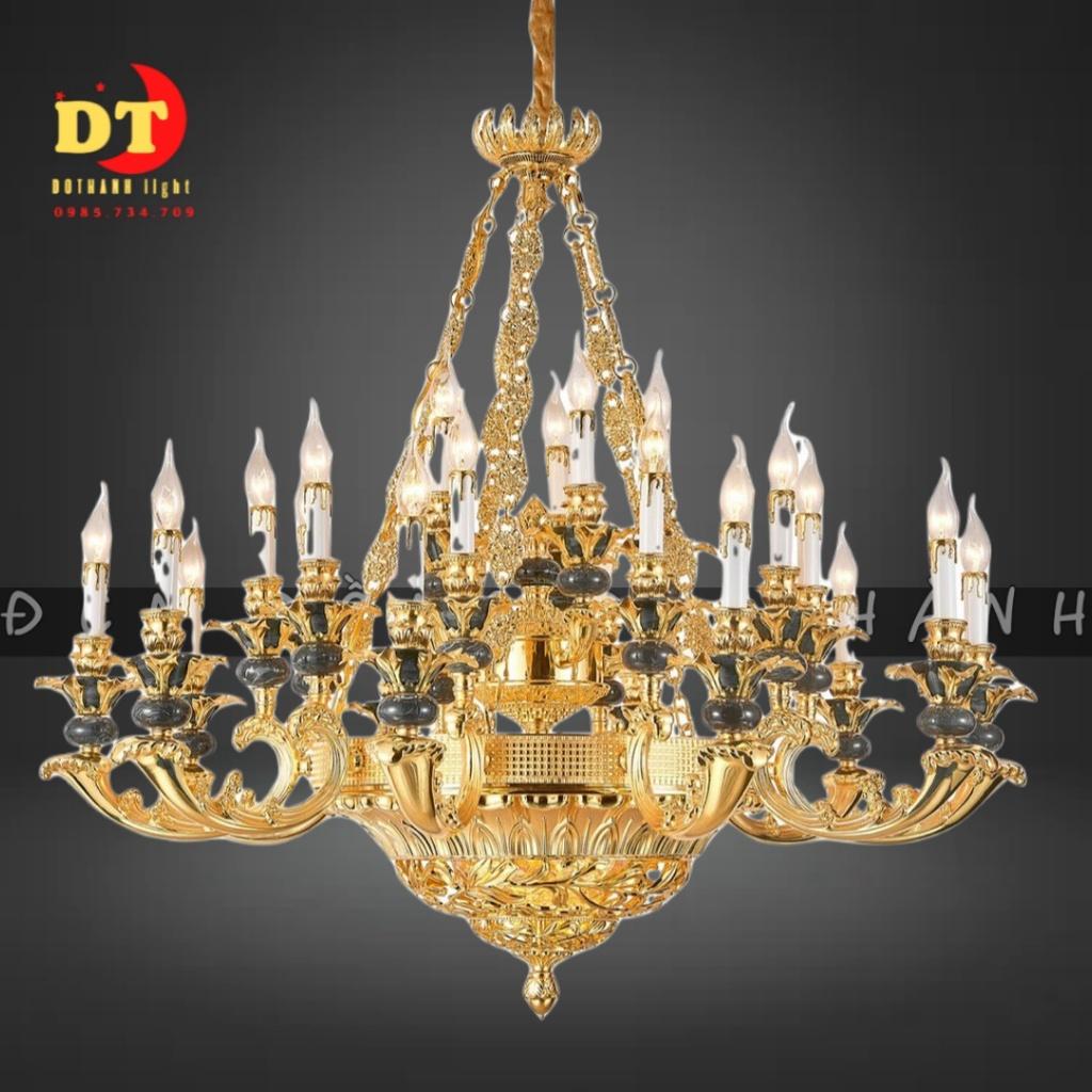 Đèn chùm phòng khách phong cách cổ điển cao cấp HTLK CHK