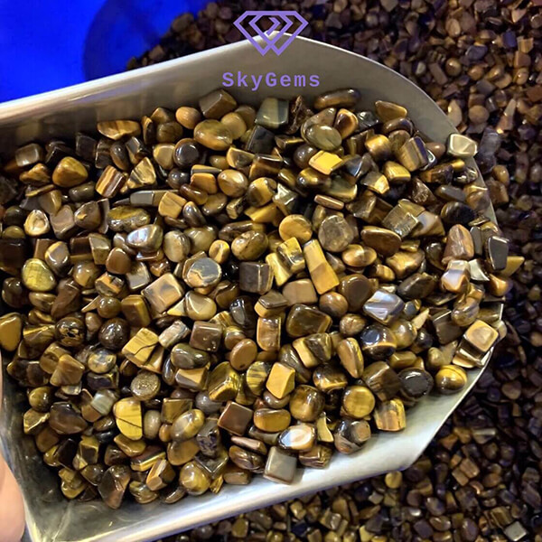 Đá Thạch anh mắt hổ vụn trang trí nhà cửa, rải nền nhà, rải bể cá 1kg