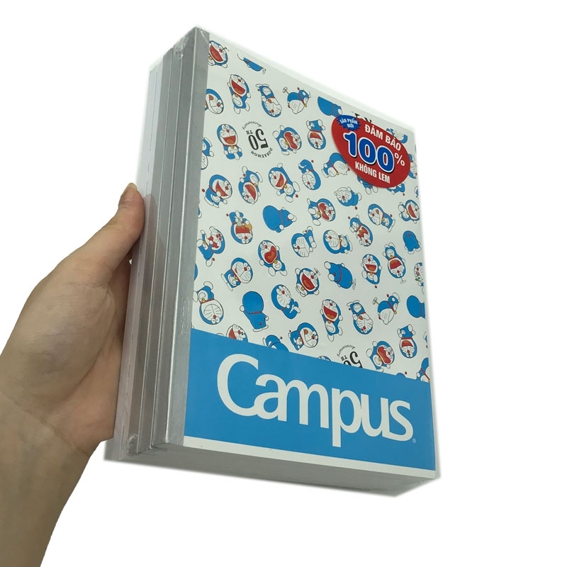 Vở Học Sinh A5 - 4 Ô Ly 96 Trang ĐL 120g/m2 - Campus Doraemon (Mẫu Màu Giao Ngẫu Nhiên)