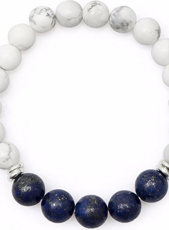 Vòng Tay Mệnh Thủy Howlite Lapis Lazuli Tự Nhiên 10MM