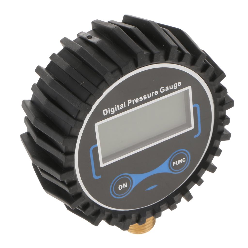 2x Digital Tire Pressure Meter with LED Backlight 200 PSI for Vehicles