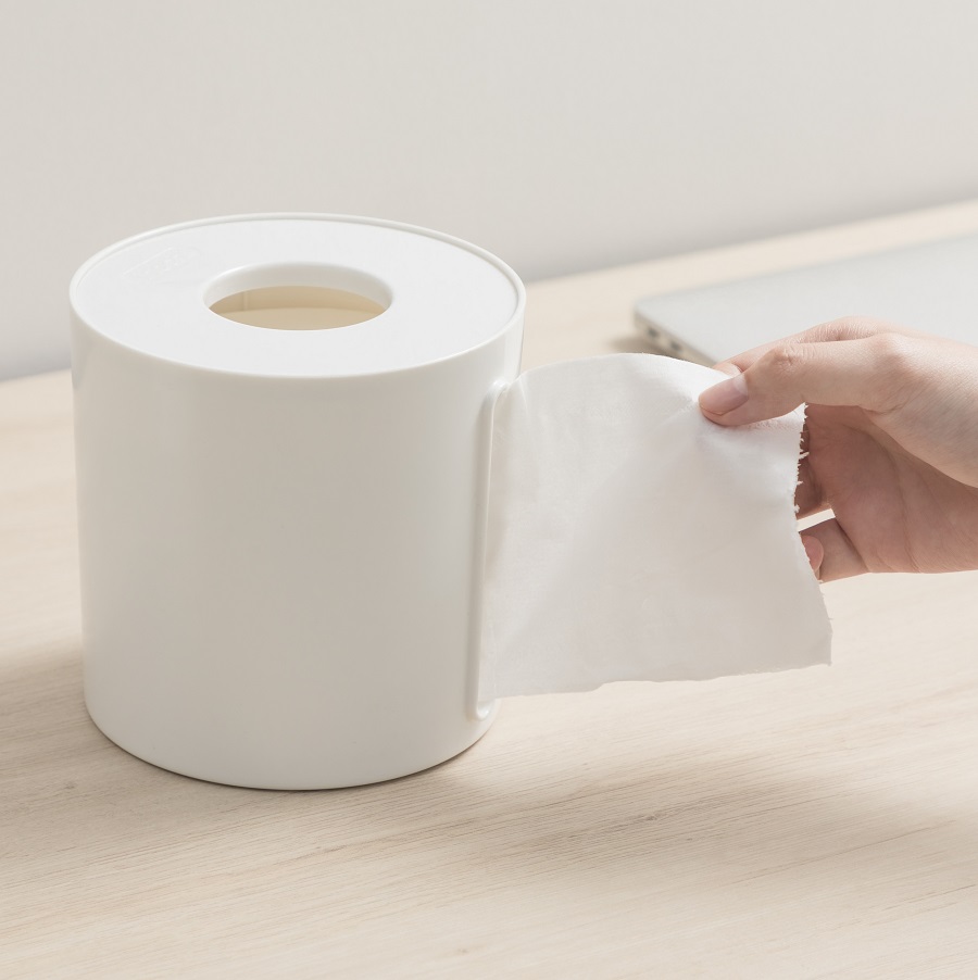 Hộp khăn giấy vuông,Tròn, chữ nhật sano inochi màu trắng sang trọng