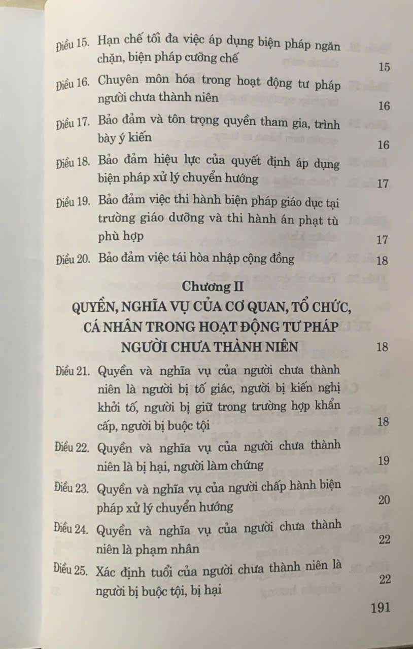 Luật Tư pháp người chưa thành niên năm 2024