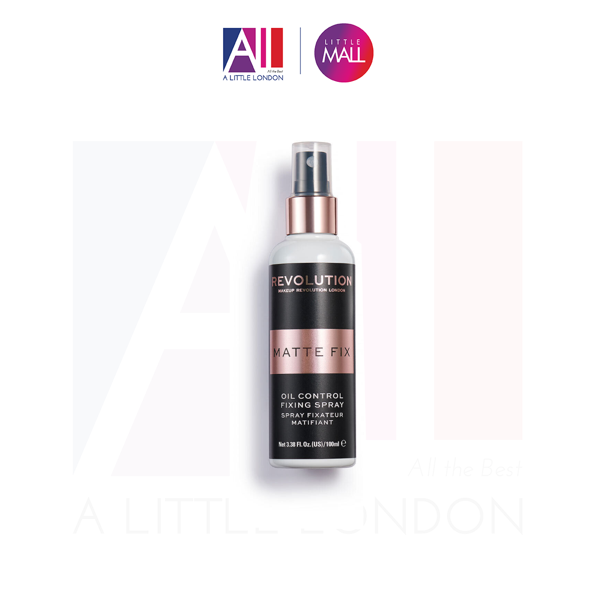 Xịt cố định lớp trang điểm Makeup Revolution Oil Control Fixing Spray - Kiềm dầu