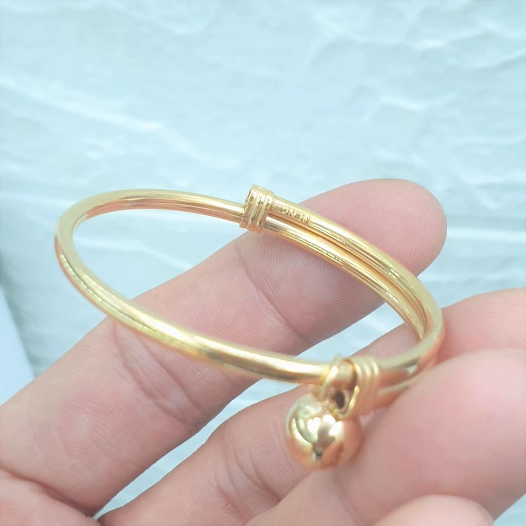 Vòng Tay Cao Cấp Có Chuông Cho Bé -Dùng lâu dài tắm rửa thoải mái không phai