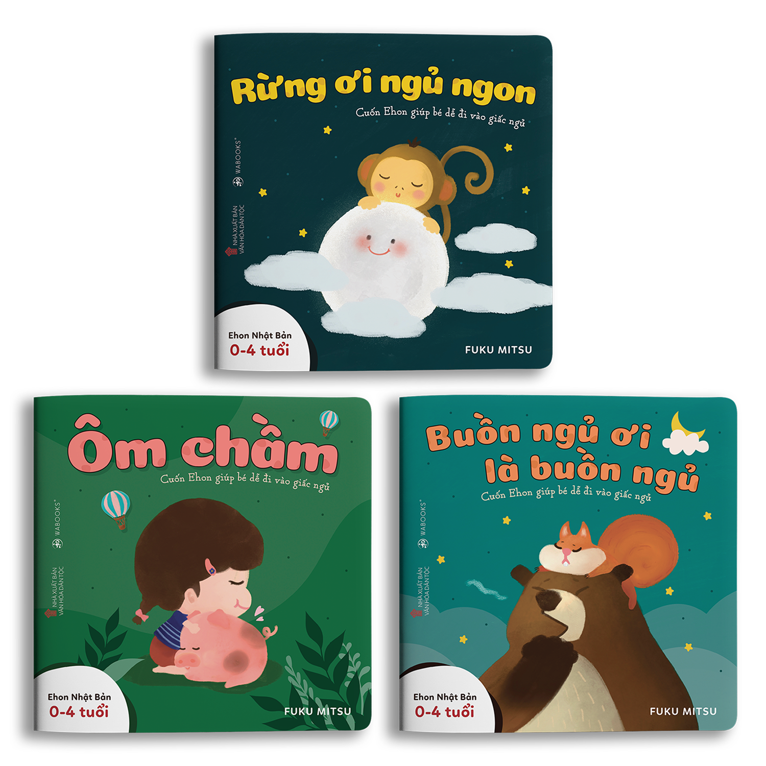 Sách Ehon – Combo 3 cuốn Buồn ngủ ơi là buồn ngủ – Dành cho trẻ từ 0 – 4 tuổi