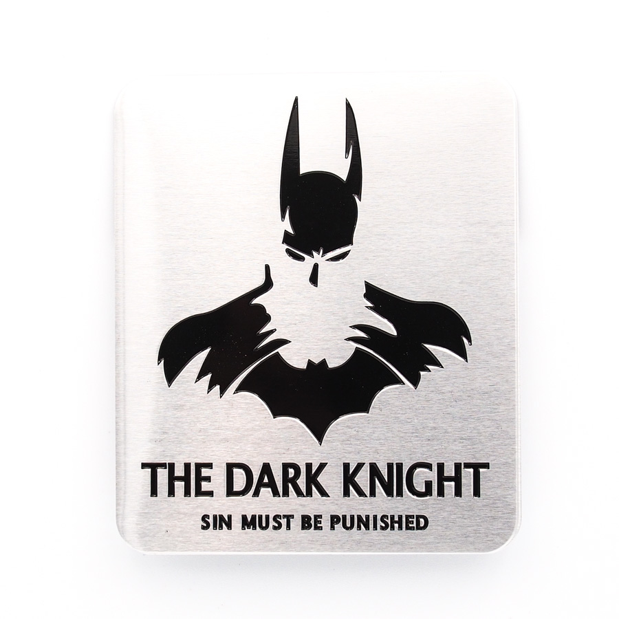 Batman The Dark Knight hình vuông - Sticker hình dán metal kim loại