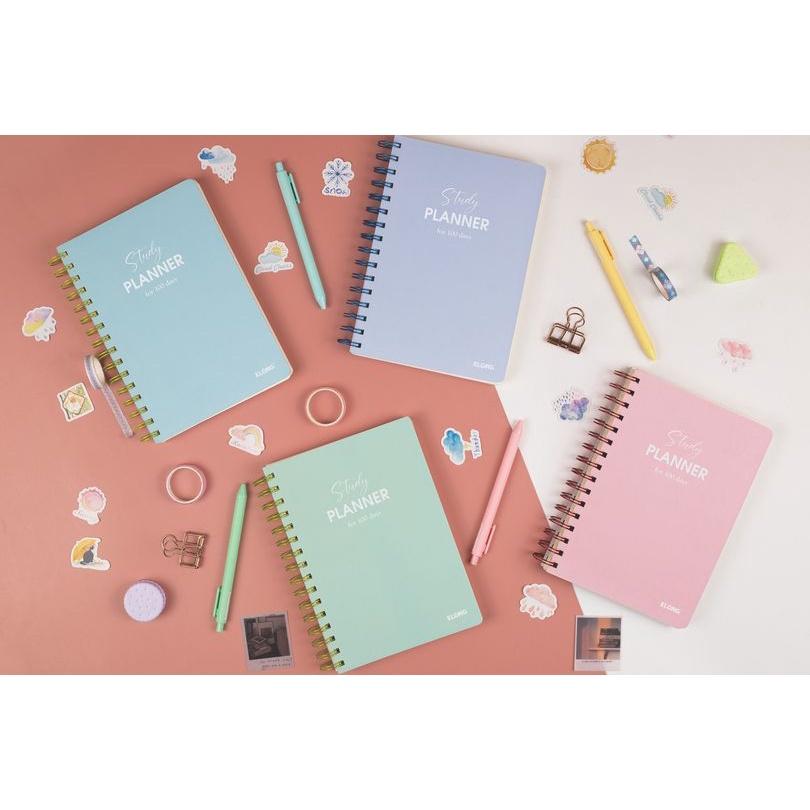 Sổ kế hoạch Planner 100 ngày Klong ;Giấy siêu dày,lò xo kép A5 MS: 946