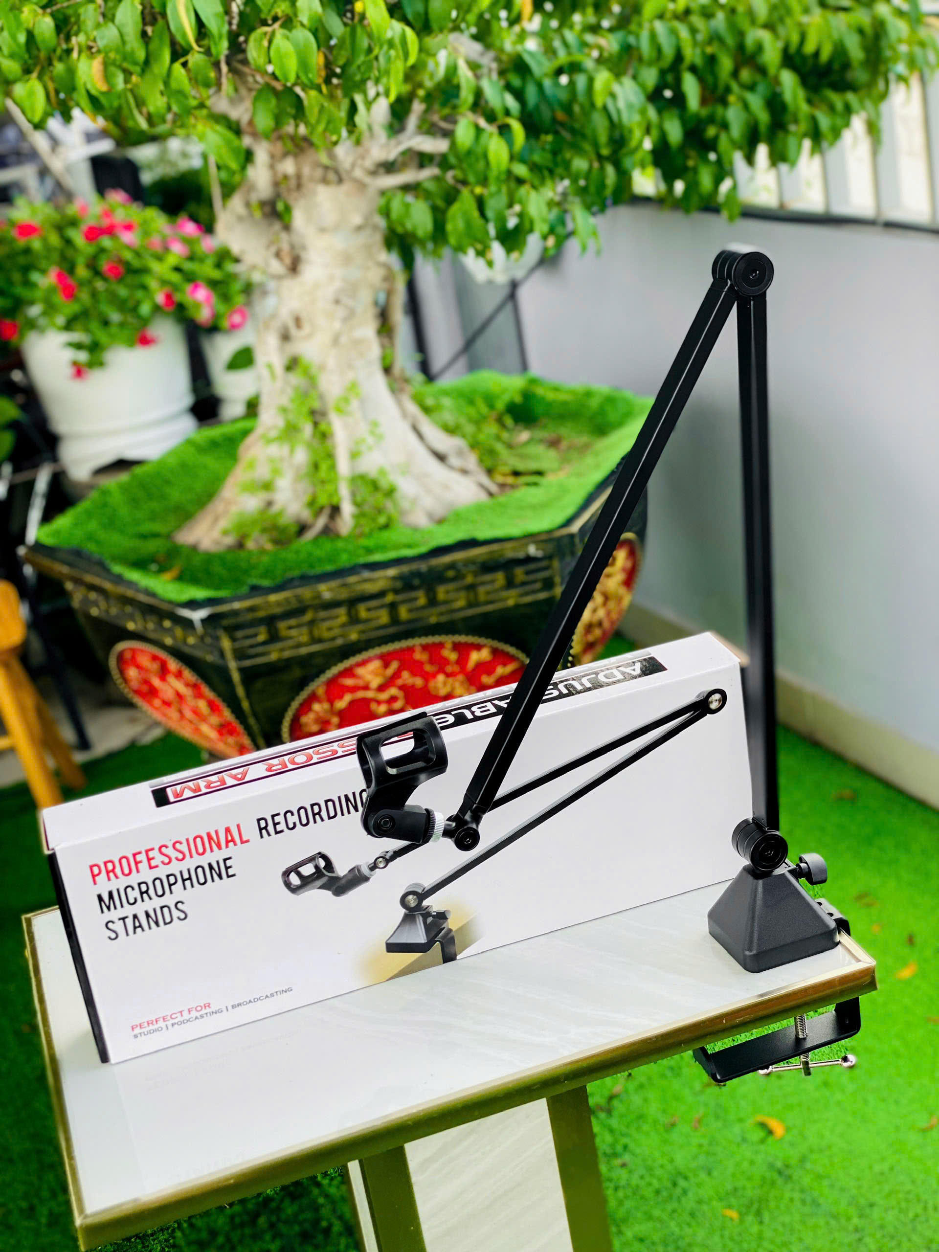 Kẹp Bàn NB36 pro Kẹp Micro NB36 dùng kẹp mic thu âm livestream chuẩn phòng thu cao cấp thép Cao Cấp Không Gỉ bám chắc dễ dàng di chuyển hàng nhập khẩu