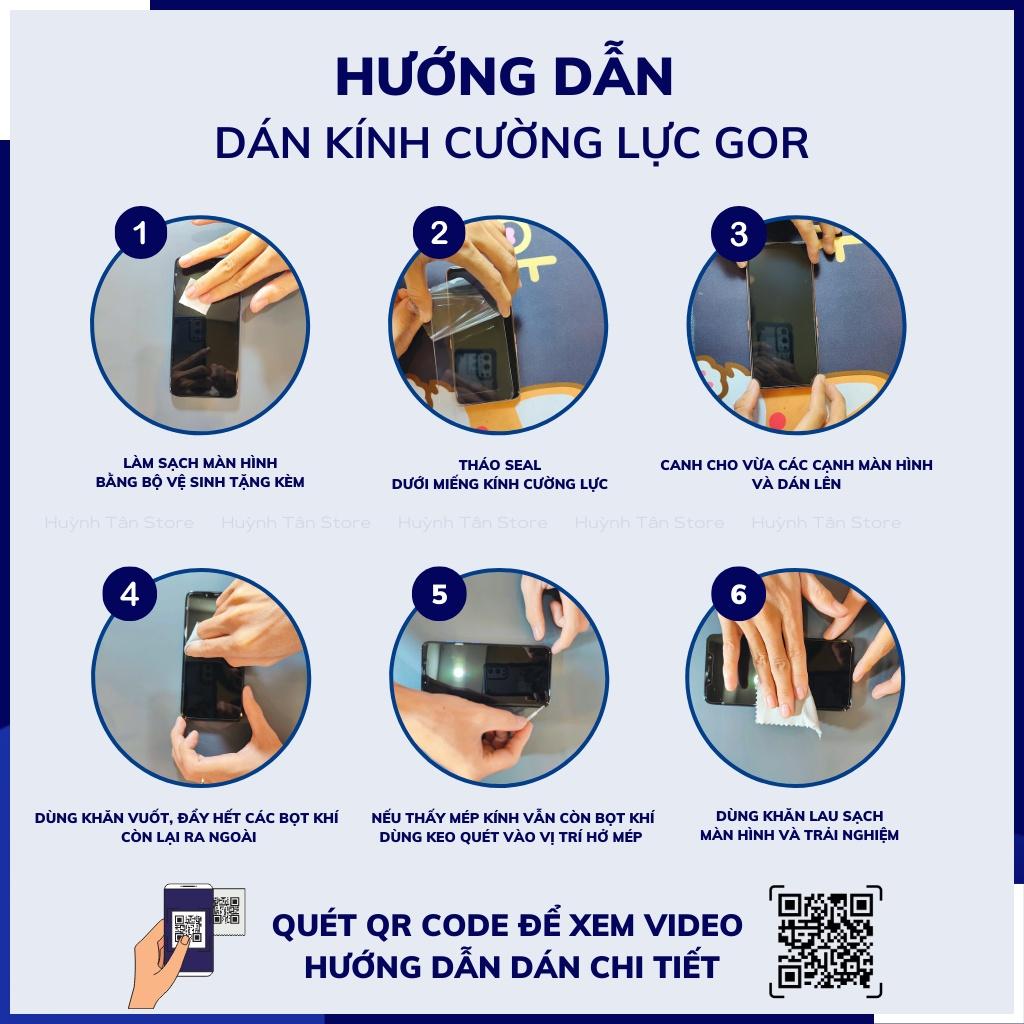 Cường lực poco x4 pro x3 pro x3 nfc trong suốt KHÔNG FULL MÀN chống bám vân tay chính hãng GOR huỳnh tân store - Hàng nhập khẩu