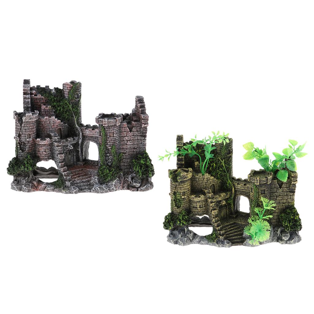 Lâu Đài Bể Cá Cá Đồ Trang Trí Nhân Tạo Lâu Đài Trang Trí Bể Cá