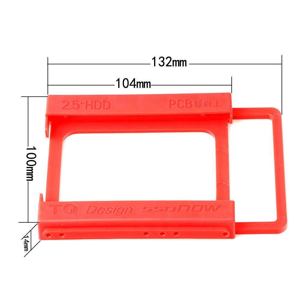 2x 2.5" to 3.5" SSD HDD Hard Disk Drive Bays Holder Mounting Bracket Adapter