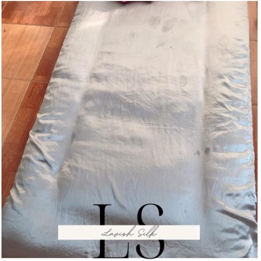 Áo Bọc Nệm Áo Bọc Topper 1m4 và 1m6 Phi Lụa Cao Cấp Lavish Silk hàng loại 1 mát lạnh không nối vải (22 màu )