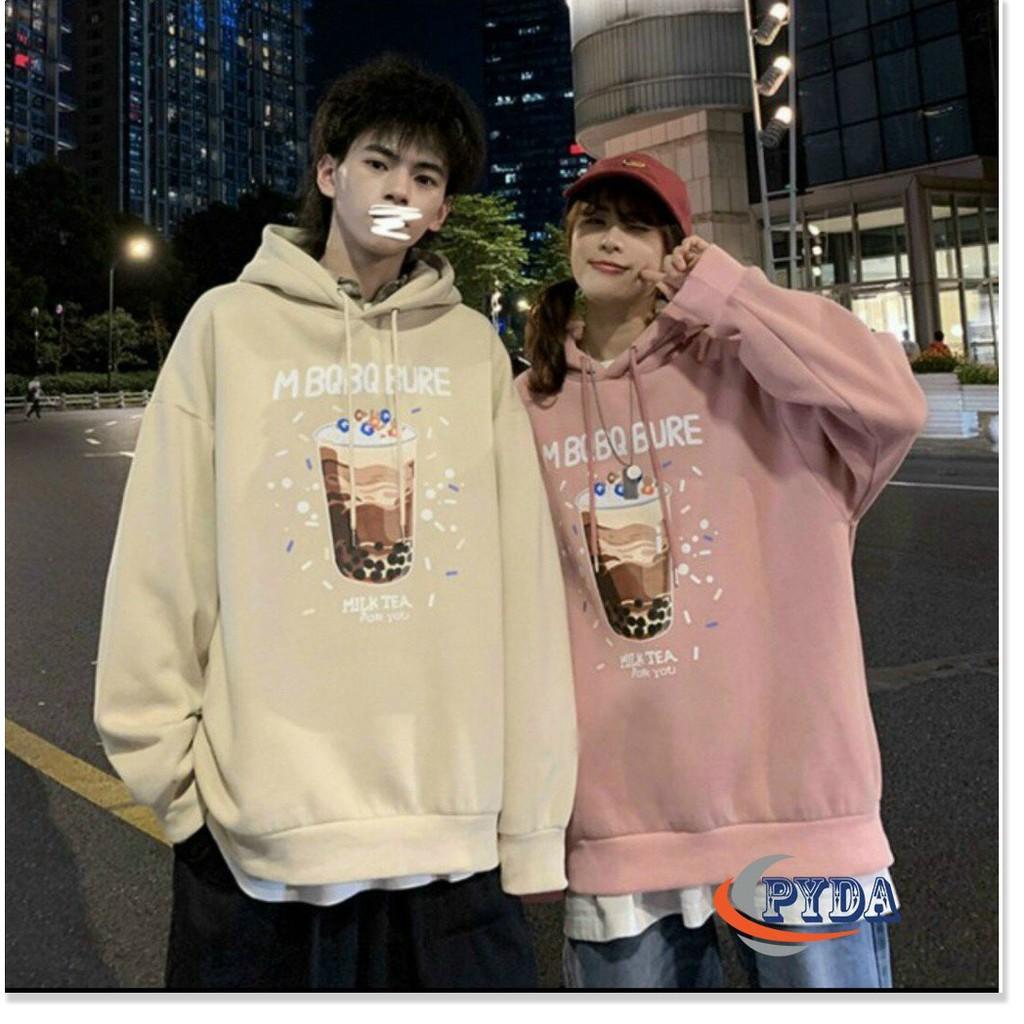 ÁO KHOÁC NAM NỮ HOODIE THUN NỈ,THIẾT KẾ MÀU SẮC XINH ĐỘNG,ĐẶC BIỆT LÀ CHẤT LIỆU VÃI THOÁNG MÁT IN HÌNH LI TRÀ SỬA TRÂN CHÂU SIÊU ĐÁNG YÊU-Jins Store