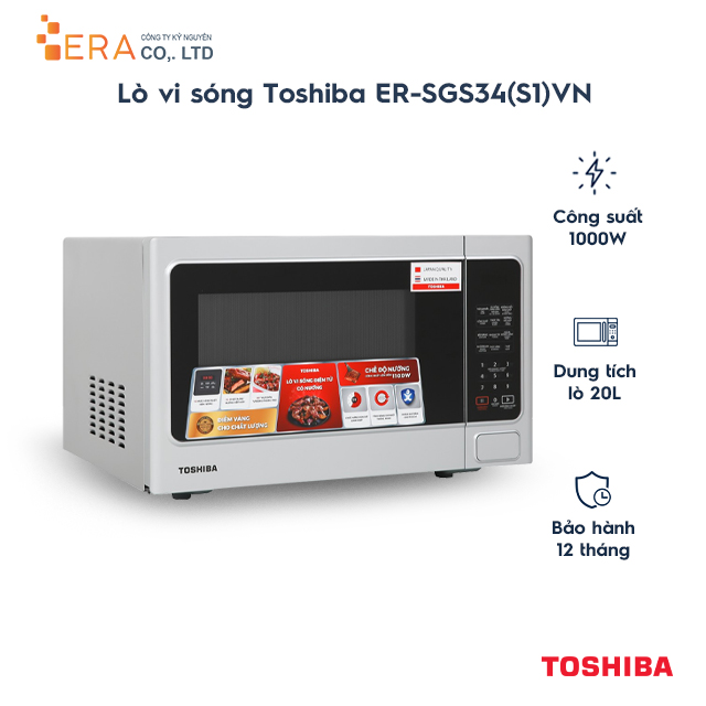 Lò Vi Sóng Toshiba ER-SGS34(S1)VN 34 Lít - Hàng Chính Hãng