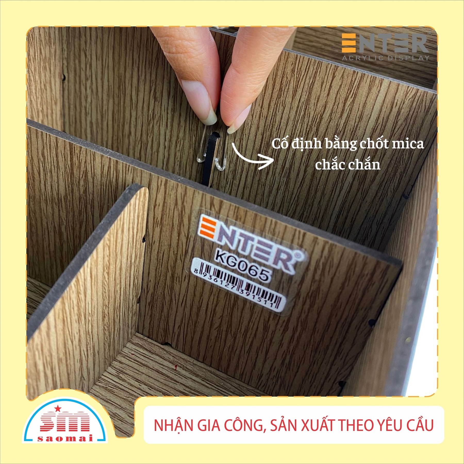 Kệ hồ sơ gỗ Enter KG065 lắp ráp