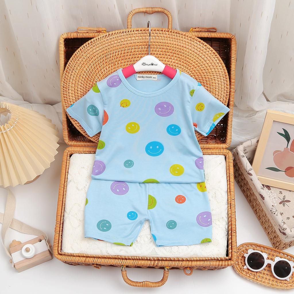 Bộ cộc tay cho bé bộ cộc tay SUMIKKO cho bé trai bé gái chất thun lạnh cao cấp siêu mềm siêu mát