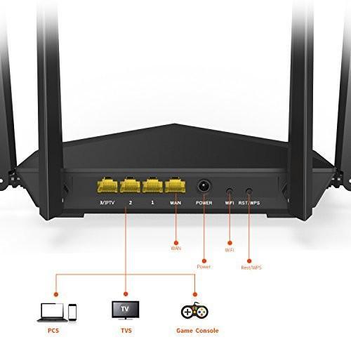 Thiết bị mạng Router Wifi Tenda AC6 (Đen) - HÀNG CHÍNH HÃNG