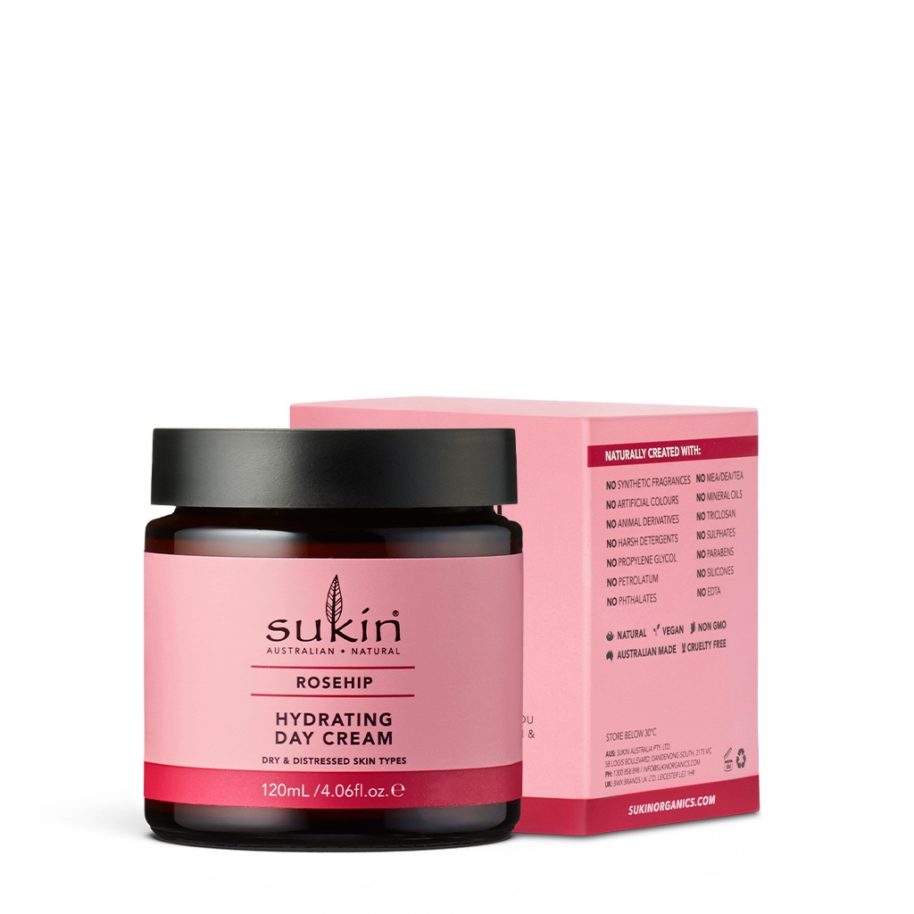 Kem dưỡng ẩm da ban ngày Sukin Rosehip Hydrating Day Cream 120ml
