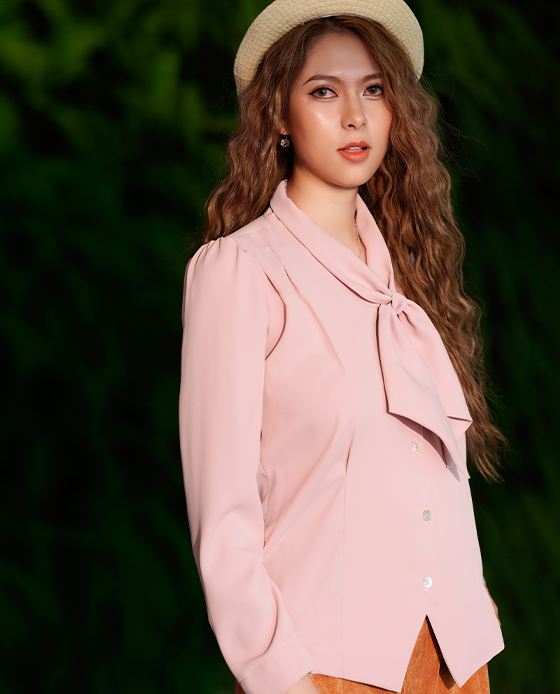 Áo Cổ Nơ Melody TOP151 Thời trang thiết kế Hity