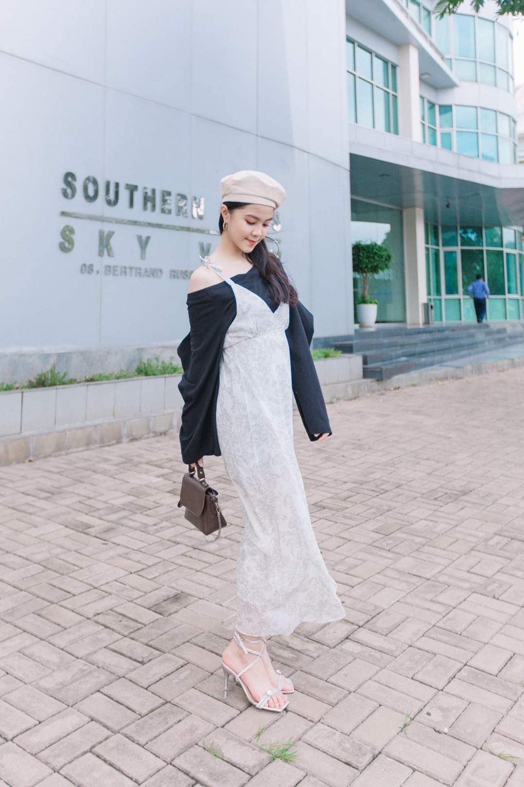 Heylala - Đầm dài voan hoa nhí xinh xắn Hàn Quốc