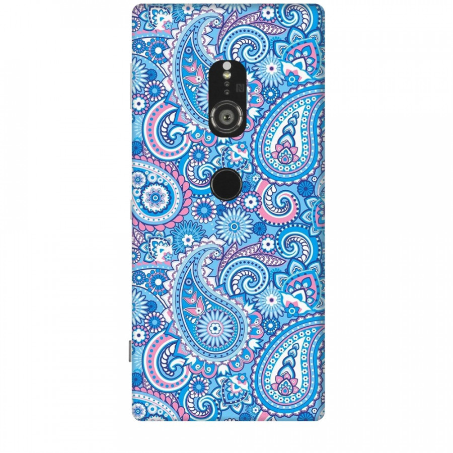 Ốp lưng dành cho điện thoại SONY XZ2 Hoa Văn Xanh