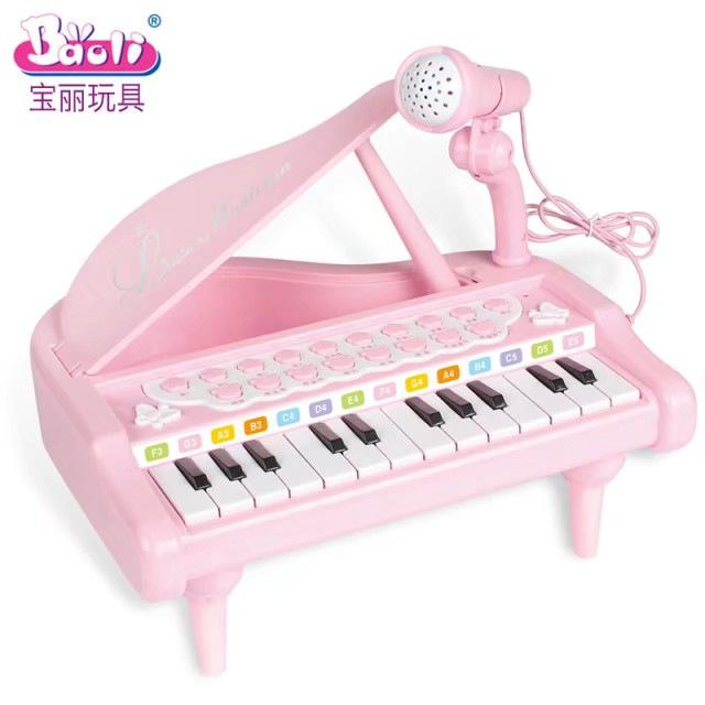 Giá đặc biệt Đàn piano Polaroid 1504C có cắm micrô và kết nối với MP3 đồ chơi đàn piano mô phỏng giáo dục và học tập sớm cho trẻ em