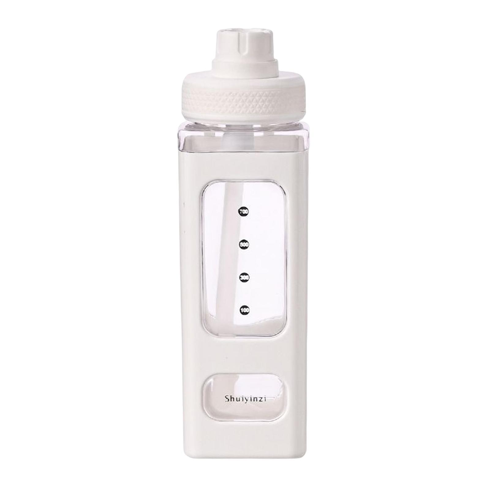 Water Bottle with Straw 700ml Reusable with Lids and Straws Handle Large Water Jug for Adult Student