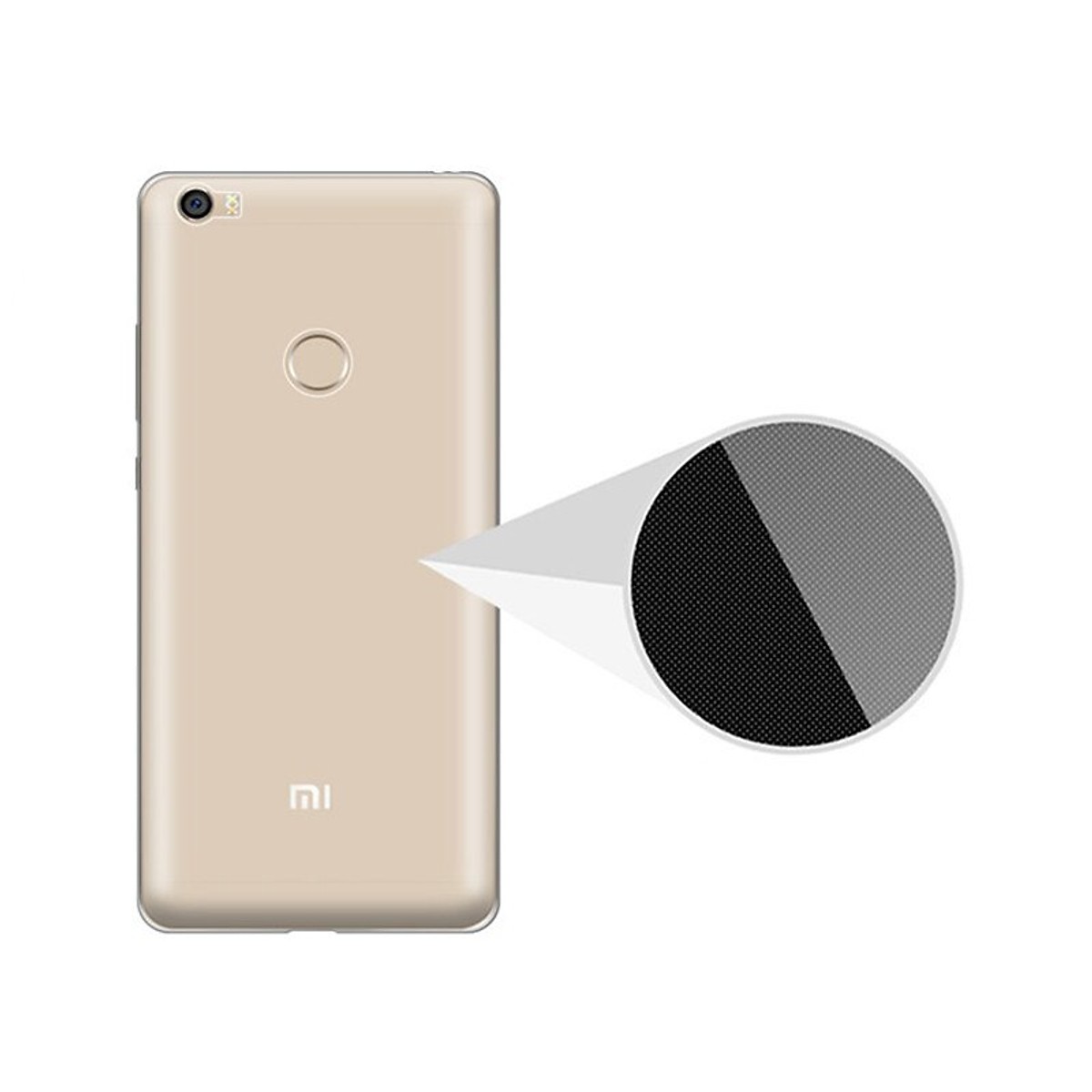 Ốp lưng dẻo silicone trong suốt dành cho Xiaomi Mi Max 2
