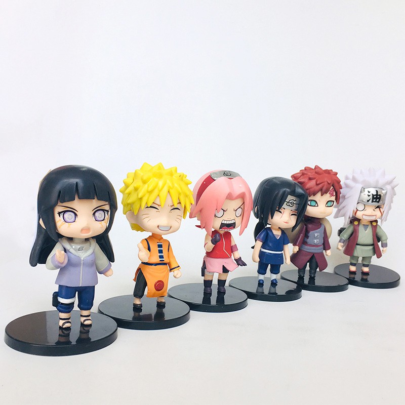 Mô Hình Naruto - Sét 6 Mô Hình Sasuke Kakashi Sakura Gaara Itachi Obito Madara Killer Cực Đẹp - Mẫu 2